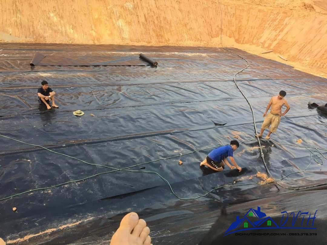 Bạt lót hồ tại Vĩnh Phúc